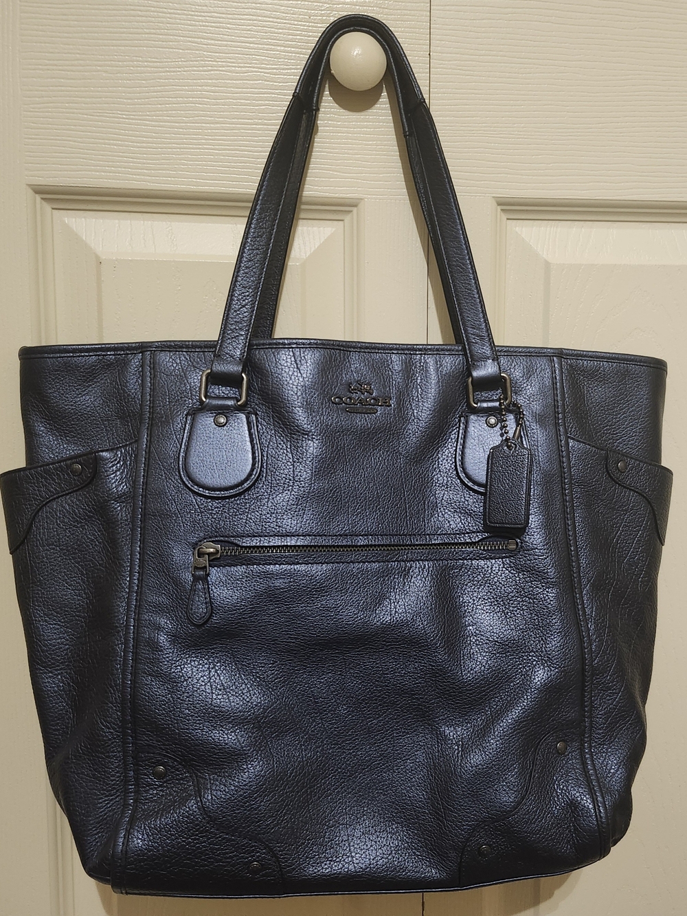 Authentic Large Coach Leather Tote Bag